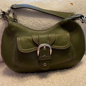 Small hobo bag. Used once. Green.